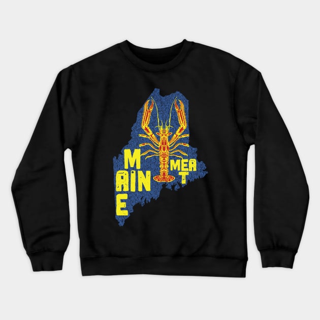 Maine Meat Lobster Crewneck Sweatshirt by PelagiosCorner